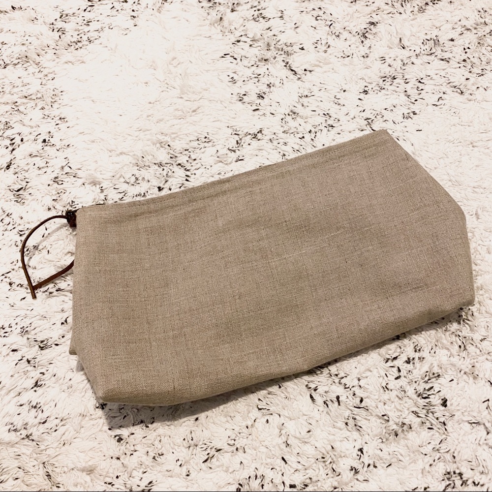 Linen Makeup Bag